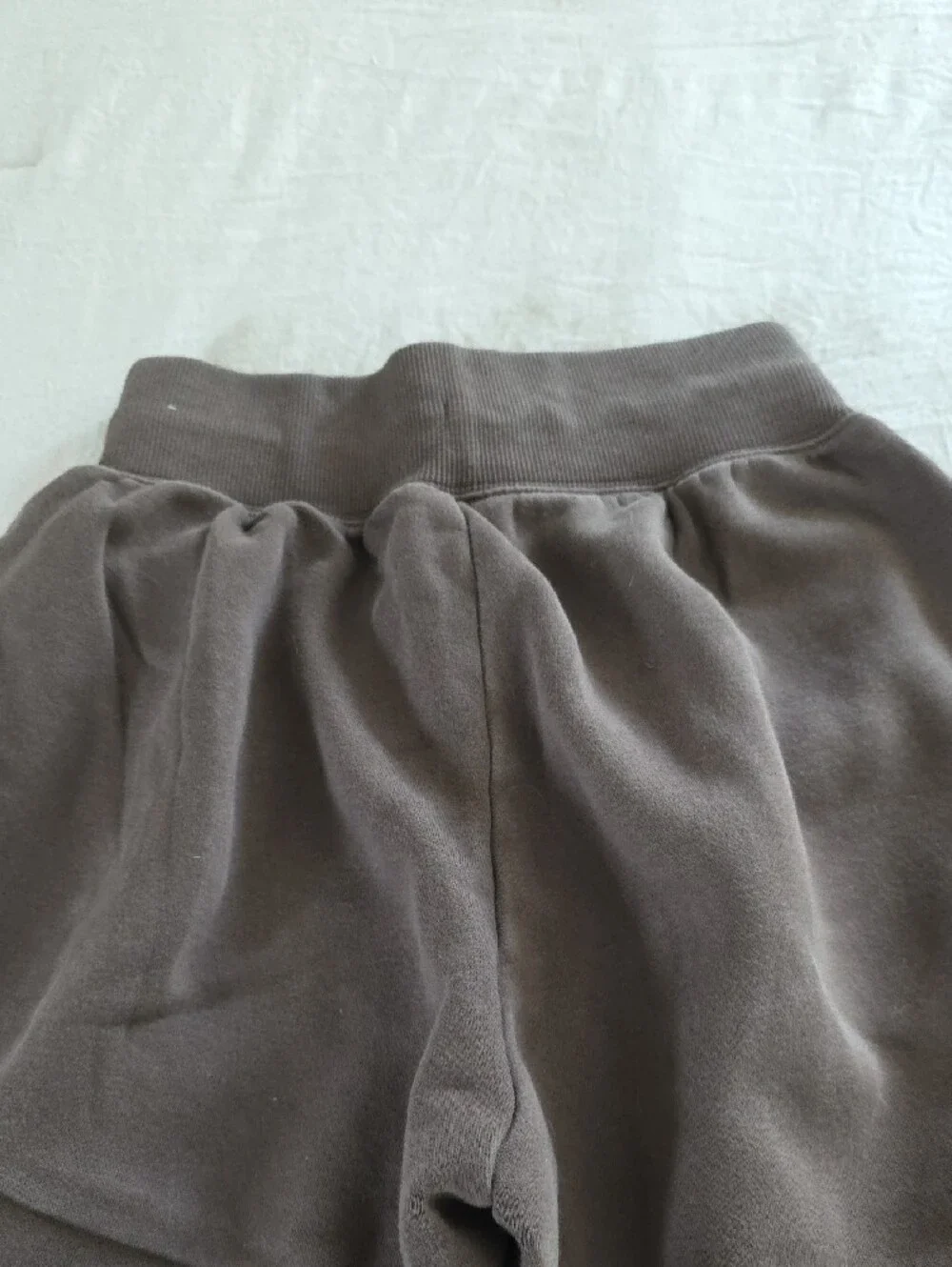 Nike Womens Dark Brown Fleece Joggers with White Swoosh